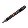 CANETA UNI POSCA PRATA CIS - REF. PC-5M 5D - CAIXA COM 6 UNIDADES