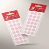 ETIQUETA 15MM BOLA ROSA CLARO COM 210 ETIQUETAS GRESPAN - 1  UNIDADE