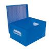 CAIXA ORGANIZADORA P 335X255X180MM AZUL POLIBRAS - REF. 22109 - 1 UNIDADE