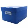 CAIXA ORGANIZADORA P 335X255X180MM AZUL POLIBRAS - REF. 22109 - 1 UNIDADE