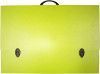 MALETA A3 COM ALCA POLIONDA AMARELO POLIBRAS - REF. 186706 - 1 UNIDADE