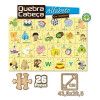QUEBRA CABECA ALFABETO MADEIRA 26 PECAS - REF. 7322 - 1 UNIDADE