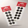 ETIQUETA 19MM BOLA PRETO COM 150 GRESPAN - 1 UNIDADE