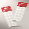 ETIQUETA 19MM BOLA TRANSPARENTE COM 150 GRESPAN - 1 UNIDADE