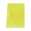 PASTA COM GRAMPO TRILHO PLASTICA AMARELO DAC - REF. 606AM - PACOTE COM 10 UNIDADES