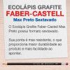 LAPIS PRETO N.2 MAX COM BORRACHA - REF. 1205SM/B - CAIXA COM 144 UNIDADES