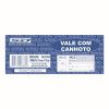 BLOCO VALE COM CANHOTO 100 FOLHAS SAO DOMINGOS - REF. 6865 - PACOTE COM 20 UNIDADES