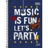CADERNO ESPIRAL CAPA DURA 1/4 200 FOLHAS D+ TILIBRA - REF. 14052 - PACOTE COM 4 UNIDADES