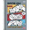 CADERNO 20 MATERIAS CAPA DURA 400 FOLHAS MAIS MASCULINO - REF. 12822 - PACOTE COM 2 UNIDADES