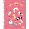 CADERNO 20 MATERIAS CAPA DURA 400 FOLHAS MAIS FEMININO TILIBRA - REF. 13936 - PACOTE COM 2 UNIDADES