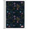 CADERNO 1 MATERIA CAPA FLEXIVEL 96 FOLHAS MAIS FEMININO - REF. 14348 - PACOTE COM 5 UNIDADES