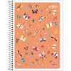 CADERNO 1 MATERIA CAPA FLEXIVEL 96 FOLHAS MAIS FEMININO - REF. 14348 - PACOTE COM 5 UNIDADES