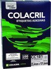 ETIQUETA LASER CC181 100 FOLHAS COLACRIL - REF. CC181 - 1 UNIDADE