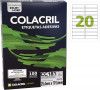 ETIQUETA LASER CC181 100 FOLHAS COLACRIL - REF. CC181 - 1 UNIDADE