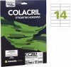 ETIQUETA LASER CC282 25 FOLHAS COLACRIL - REF. CC282 - 1 UNIDADE