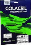 ETIQUETA LASER CC281 25 FOLHAS COLACRIL - REF. CC281 - 1 UNIDADE