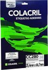 ETIQUETA LASER CC280 25 FOLHAS COLACRIL - REF. CC280 - 1 UNIDADE