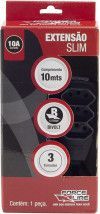 EXTENSAO 3 TOMADAS 10 METROS SLIM TRIPOLAR FORCE LINE - REF. 316 - 1 UNIDADE