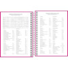 AGENDA ESPIRAL M4 PEPPER ROSA TILIBRA 2026 - REF. 291099 - PACOTE COM 4 UNIDADES