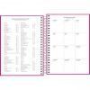 AGENDA ESPIRAL M4 PEPPER ROSA TILIBRA 2026 - REF. 291099 - PACOTE COM 4 UNIDADES