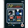 CADERNO 10 MATERIAS CAPA DURA 160 FOLHAS PEPPER - REF. 15988 - PACOTE COM 4 UNIDADES