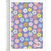 CADERNO 1 MATERIA CAPA FLEXIVEL 80 FOLHAS PEPPER FEMININO 23672 - REF. 23672 - PACOTE COM 4 UNIDADES