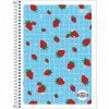 CADERNO 1 MATERIA CAPA FLEXIVEL 80 FOLHAS PEPPER FEMININO 23672 - REF. 23672 - PACOTE COM 4 UNIDADES
