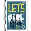 CADERNO 1 MATERIA CAPA FLEXIVEL 80 FOLHAS PEPPER - REF. 23602 - PACOTE COM 4 UNIDADES