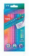 LAPIS 12 CORES SOFT COLORIDO PASTEL TRIS - REF. 687841 - CAIXA COM 6 UNIDADES