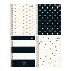 CADERNO 1 MATERIA CAPA DURA 80 FOLHAS COLEGE WEST VILLAGE - REF. 22959 - PACOTE COM 4 UNIDADES