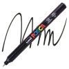 CANETA 0.7MM UNI POSCA PRETO - REF. PC-1MR - CAIXA COM 6 UNIDADES