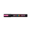 CANETA UNI POSCA PC-5M FLUOR ROSA CIS - REF. PC-5M - CAIXA COM 6 UNIDADES