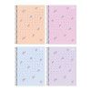 CADERNO 1 MATERIA CAPA DURA 80 FOLHAS HAPPY PASTEL TILIBRA - REF. 30543 - PACOTE COM 4 UNIDADES