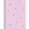 CADERNO 1 MATERIA CAPA DURA 80 FOLHAS HAPPY PASTEL TILIBRA - REF. 30543 - PACOTE COM 4 UNIDADES