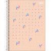 CADERNO 1 MATERIA CAPA DURA 80 FOLHAS HAPPY PASTEL TILIBRA - REF. 30543 - PACOTE COM 4 UNIDADES