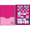 CADERNO 1 MATERIA CAPA DURA 80 FOLHAS LOVE PINK TILIBRA - REF. 30490 - PACOTE COM 4 UNIDADES