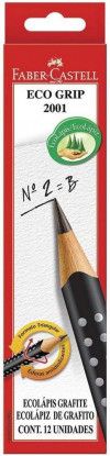 LAPIS PRETO N.2 ECO GRIP FABER-CASTELL - REF. 2001BPR - CAIXA COM 12 UNIDADES