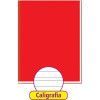 CADERNO CALIGRAFIA CAPA DURA 48 FOLHAS BROCHURAO VERMELHO - REF. 2117 - PACOTE COM 5 UNIDADES