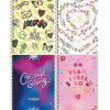 CADERNO 1 MATERIA CAPA DURA 80 FOLHAS CAPRICHO - REF. 308455 - PACOTE COM 4 UNIDADES