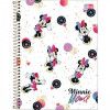 CADERNO 10 MATERIAS CAPA DURA 160 FOLHAS MINNIE - REF. 30809 - PACOTE COM 4 UNIDADES