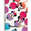CADERNO 10 MATERIAS CAPA DURA 160 FOLHAS MINNIE - REF. 30809 - PACOTE COM 4 UNIDADES