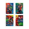 CADERNO BROCHURA 1/4 CAPA DURA 80 FOLHAS AVENGERS - REF. 308994 - PACOTE COM 5 UNIDADES