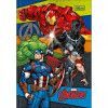 CADERNO BROCHURA 1/4 CAPA DURA 80 FOLHAS AVENGERS - REF. 308994 - PACOTE COM 5 UNIDADES