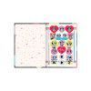 CADERNO BROCHURA 1/4 CAPA DURA 80 FOLHAS MINNIE - REF. 308871 - PACOTE COM 5 UNIDADES