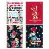 CADERNO 1 MATERIA CAPA DURA 80 FOLHAS MINNIE TILIBRA - REF. 30808 - PACOTE COM 4 UNIDADES