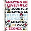 CADERNO 1 MATERIA CAPA DURA 80 FOLHAS MINNIE TILIBRA - REF. 30808 - PACOTE COM 4 UNIDADES