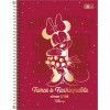 CADERNO 1 MATERIA CAPA DURA 80 FOLHAS MINNIE TILIBRA - REF. 30808 - PACOTE COM 4 UNIDADES