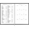 AGENDA COSTURADA NAPOLI PRETO M7 TILIBRA 2025 - REF. 312207 - PACOTE COM 4 UNIDADES