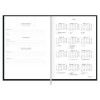 AGENDA COSTURADA NAPOLI PRETO M7 TILIBRA 2025 - REF. 312207 - PACOTE COM 4 UNIDADES