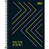 CADERNO 1 MATERIA 80 FOLHAS COLEGE NEON KORI TILIBRA - REF. 31025 - PACOTE COM 4 UNIDADES